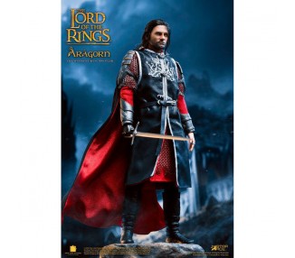 Figura Real Master Aragorn Deluxe Version El Señor de los Anillos 23cm