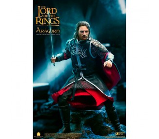 Figura Real Master Aragorn Deluxe Version El Señor de los Anillos 23cm
