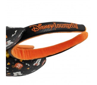 Set Mochila + Diadema orejas Spooky Halloween Mickey and Minnie Disney  Loungefly 27cm