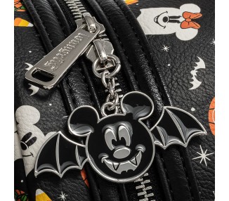 Set Mochila + Diadema orejas Spooky Halloween Mickey and Minnie Disney  Loungefly 27cm