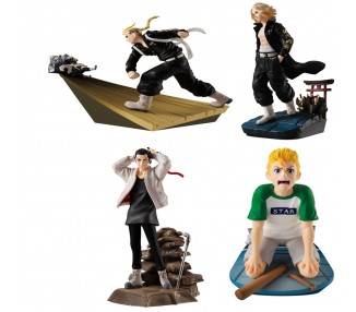 Expositor 4 figuras Petitrama Tokyo Revengers Series Toman Heroic Scenes 8cm