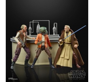 Set figuras The Power Of The Force Cantina Showdown Black Series Star Wars 15cm