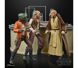 Set figuras The Power Of The Force Cantina Showdown Black Series Star Wars 15cm