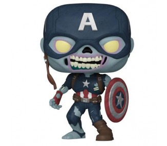 Figura POP Marvel What If Zombie Captain America Exclusive 25cm