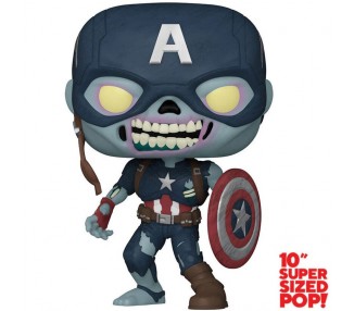 Figura POP Marvel What If Zombie Captain America Exclusive 25cm