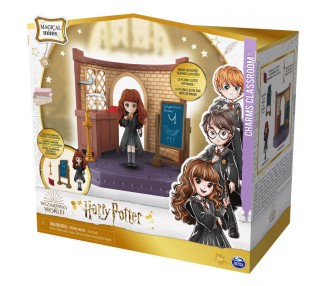 Aula Encantamientos Magicos + Figura Hermione Harry Potter 5cm