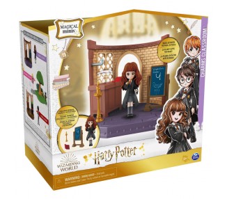 Aula Encantamientos Magicos + Figura Hermione Harry Potter 5cm