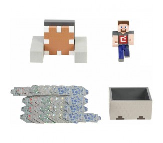 Figura Steve Vagoneta Explosiva Minecraft