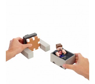 Figura Steve Vagoneta Explosiva Minecraft