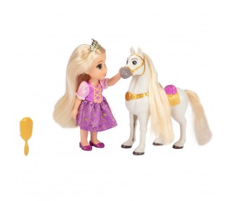 Muñeca Rapunzel + Maximus Enredados Disney 15cm