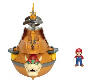 Playset Deluxe Aeronave Bowser Super Mario Nintendo