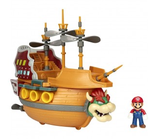 Playset Deluxe Aeronave Bowser Super Mario Nintendo