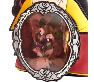 Mochila Villanos Escena Gaston La Bella y la Bestia Disney Loungefly 26cm