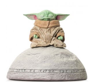 Estatua Milestones Grogu on Seeing Stone The Mandalorian Star Wars 20cm