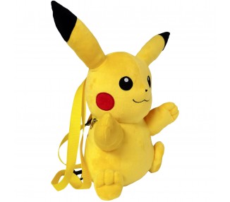 Mochila Peluche Pikachu Pokemon 36cm