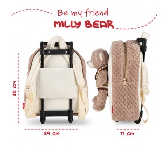 Trolley + peluche Oso Milly 38cm