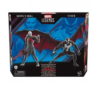 Blister 2 figuras Marvel Knull y Venom King in Black Marvel Legends 15cm