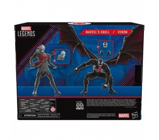 Blister 2 figuras Marvel Knull y Venom King in Black Marvel Legends 15cm