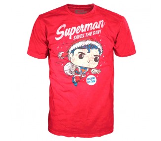 Set figura POP & Tee DC Comics Superman Exclusive Flocked