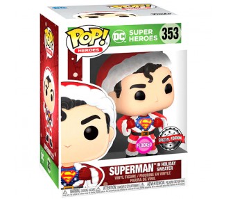 Set figura POP & Tee DC Comics Superman Exclusive Flocked