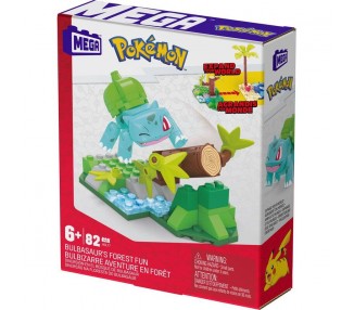 Kit Construccion Mega Construx Bulbasaur Forest Fun Pokemon 82pzs