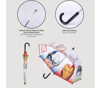 Paraguas manual burbuja Vengadores Avengers Marvel 45cm