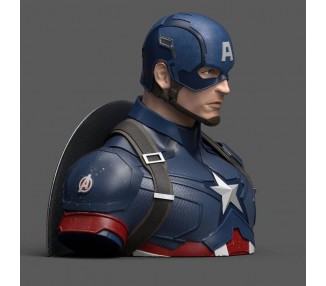 Busto hucha Capitan America Deluxe Endgame Vengadores Avengers Marvel 20cm