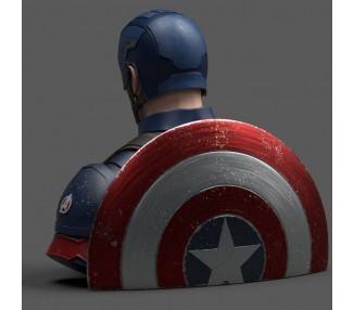 Busto hucha Capitan America Deluxe Endgame Vengadores Avengers Marvel 20cm