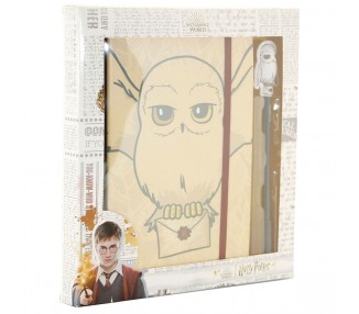 Set diario + boligrafo Hedwig Harry Potter