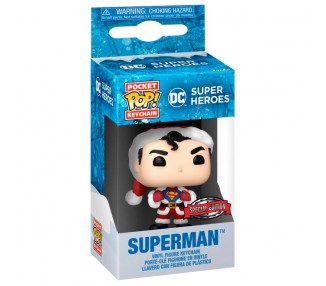 Llavero Pocket POP DC Comics Holiday Superman Exclusive