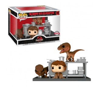 Figura POP Jurassic Park Tim & Velociraptors Exclusive