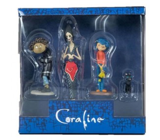 Blister 4 figuras Coraline 3-14cm