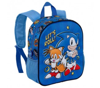 Mochila 3D Lets Roll Sonic The Hedgehog 31cm