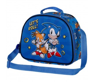 Bolsa portameriendas 3D Lets Roll Sonic The Hedgehog