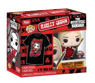 Set figura POP & Tee DC Comics Escuadron Suicida Harley Quinn
