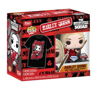 Set figura POP & Tee DC Comics Escuadron Suicida Harley Quinn