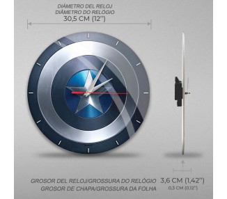 Reloj pared Capitan America Marvel