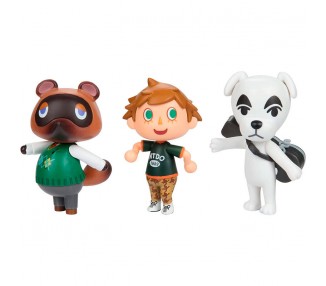 Blister 3 Figuras Animal Crossing 6cm