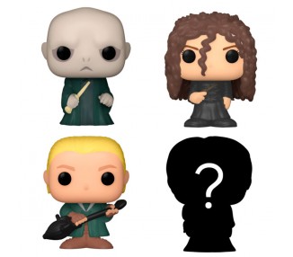 Blister 4 figuras Bitty POP Harry Potter Voldemort