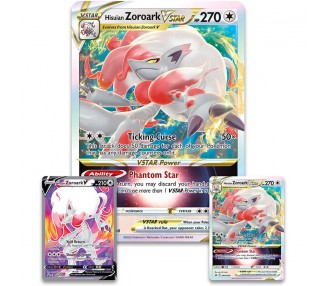 Blister juego cartas coleccinables Hisuian Zoroark VStar Pokemon ingles