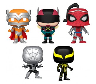 Blister 5 figuras POP Marvel Spiderman Exclusive