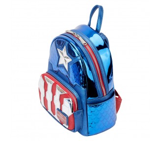 Mochila metallic Capitan America Marvel Loungefly 26cm