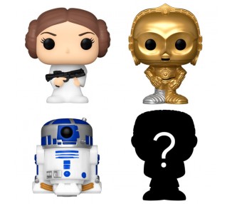 Blister 4 figuras Bitty POP Star Wars Leia