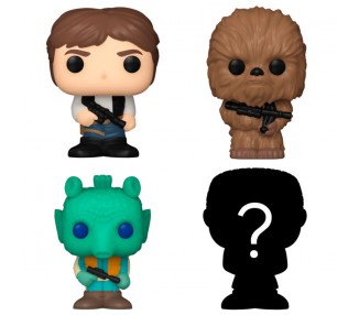 Blister 4 figuras Bitty POP Star Wars Han Solo