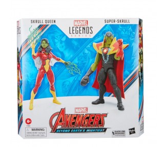 Figuras Skrull Queen & Super Skrull Beyond Earth Mightiest Los Vengadores Avengers Marvel 15cm