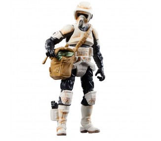 Figura Speeder Bike Scout Trooper & Grogu the Mandalorian Star Wars 9cm