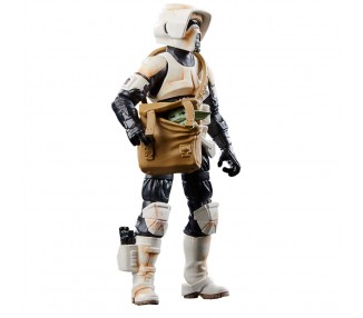Figura Speeder Bike Scout Trooper & Grogu the Mandalorian Star Wars 9cm