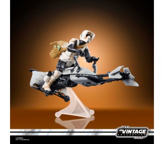 Figura Speeder Bike Scout Trooper & Grogu the Mandalorian Star Wars 9cm