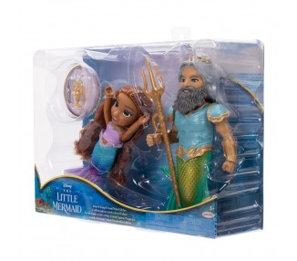 Muñeca Ariel + Triton La Sirenita Disney 15cm