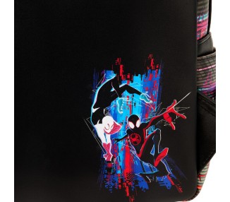 Mochila lenticular Cruzando el Multiverso Spiderman Marvel Loungefly 27cm